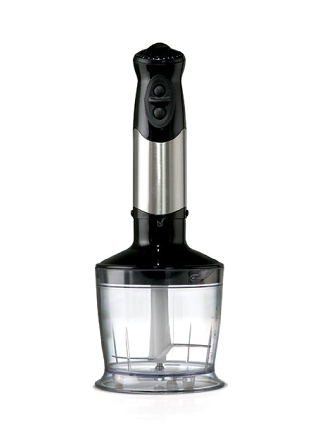 TORNADO Hand Blender With Stainless Steel Whisk And Blades 400W HB-400 Silver/Black/Clear - Image 3