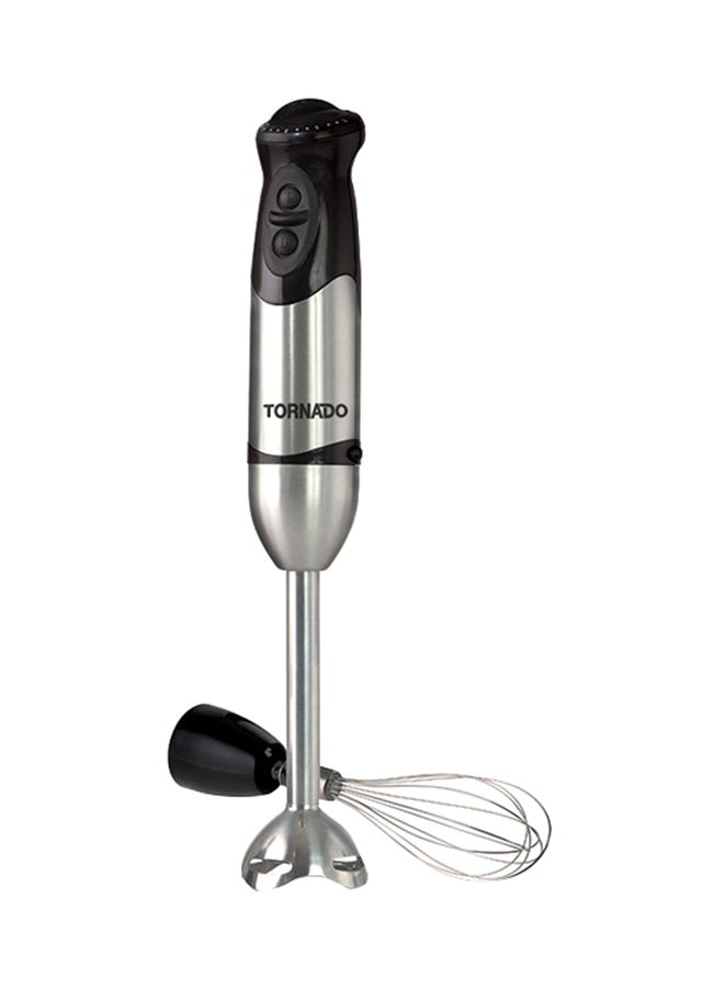 TORNADO Hand Blender With Stainless Steel Whisk And Blades 400W HB-400 Silver/Black/Clear - Image 4