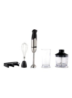TORNADO Hand Blender With Stainless Steel Whisk And Blades 400W HB-400 Silver/Black/Clear  - Image 2