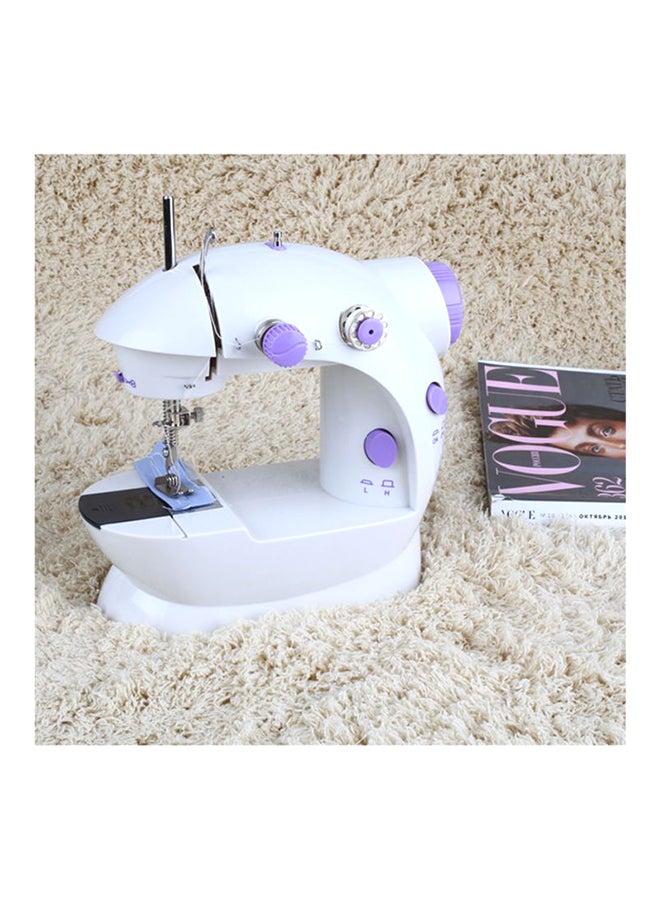 Plastic Mini Sewing Machine White/Purple PO12405 White/Purple - Image 3