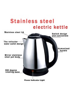 Generic Electric Kettle 1.8L 1.8 L no159 Silver/Black  - Image 5