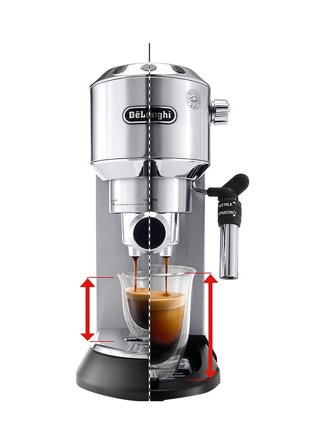 ديلونجي ماكينة صنع قهوة الإسبرسو ديديكا 1.1 L 1350 W EC685.M أسود/ فضي - Image 4