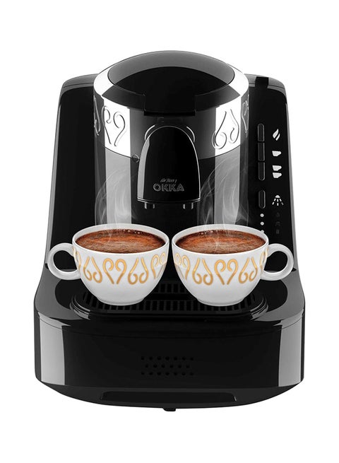 ماكينة صنع القهوة التركية ارزوم من أوكا 0.8 L 710 W OK002 أسود/كروم