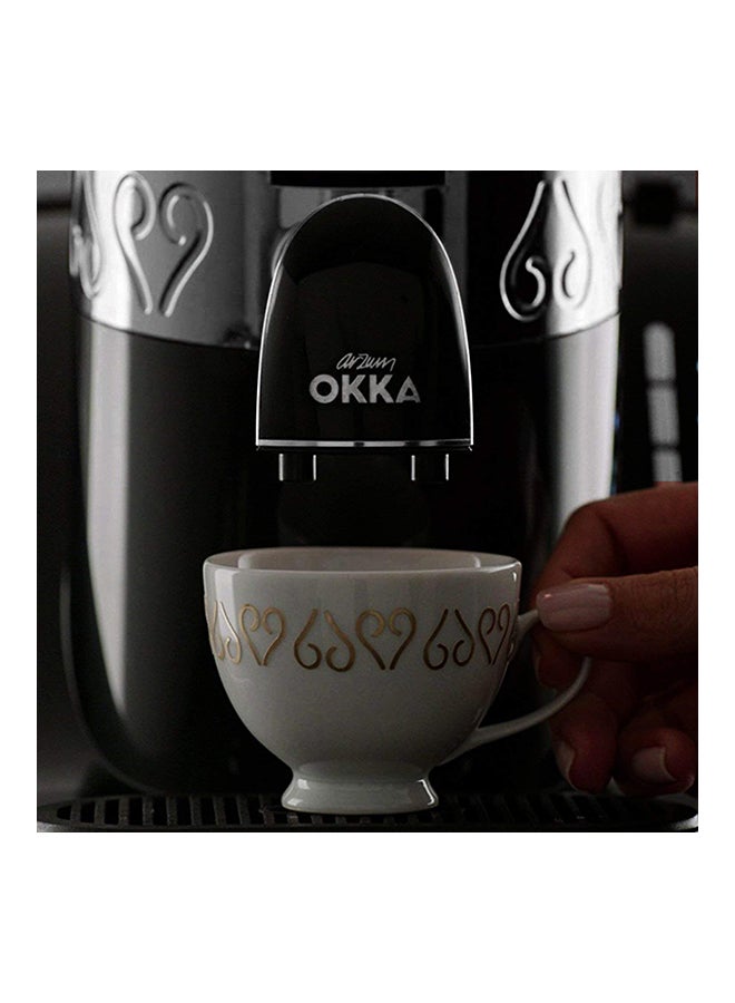 أرزوم ماكينة صنع القهوة التركية ارزوم من أوكا 0.8 L 710 W OK002 أسود/كروم  - Image 2