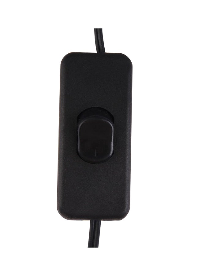 مروحة سيارة محمولة مع شاحن فضي/ أزرق/ أسود - Image 5