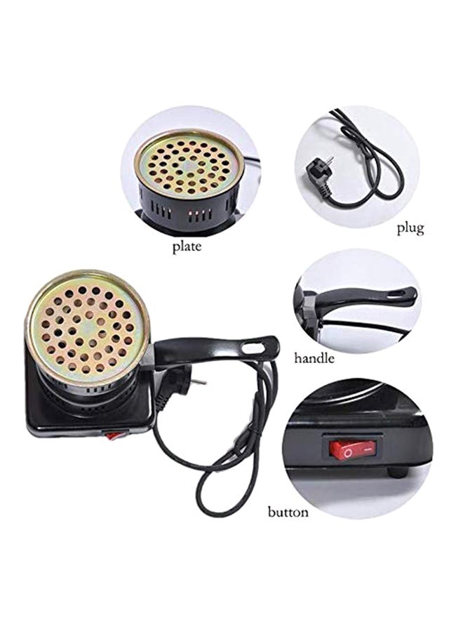 موقد فحم كهربائي بقدرة 1000 وات THP-2 أسود/ذهبي - Image 3