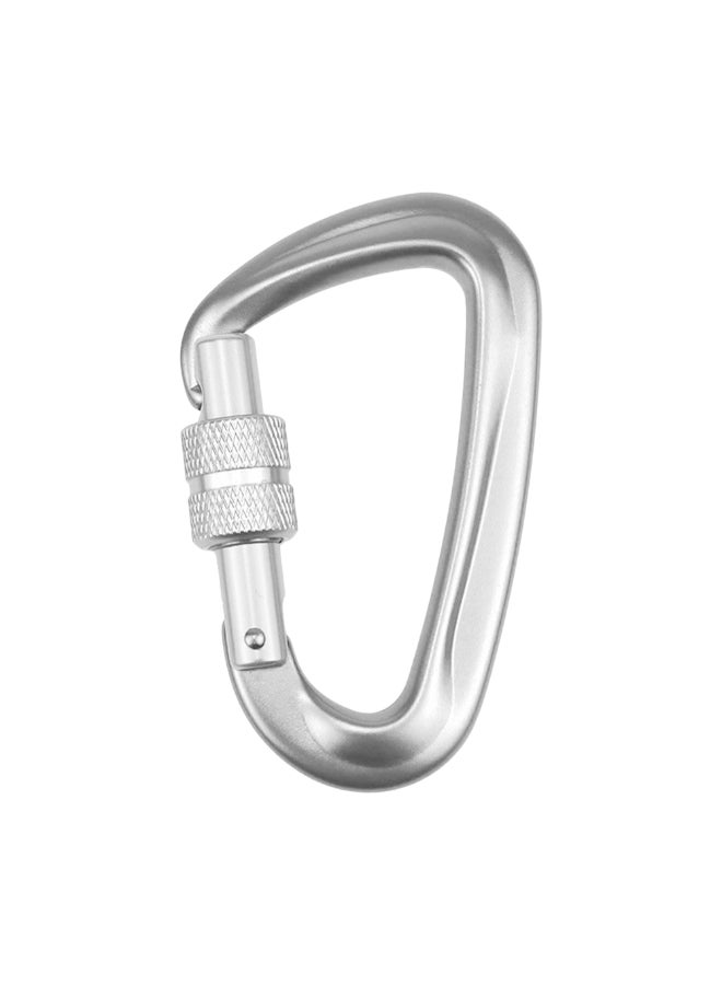 Generic 5-Piece D-Shape Screw Lock Gate Carabiner 11 x 5 x 10cm  - Image 3