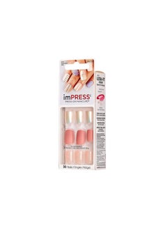 KISS Press On Manicure One Step Gel False Nail Set Pink/Beige/Silver  - Image 3