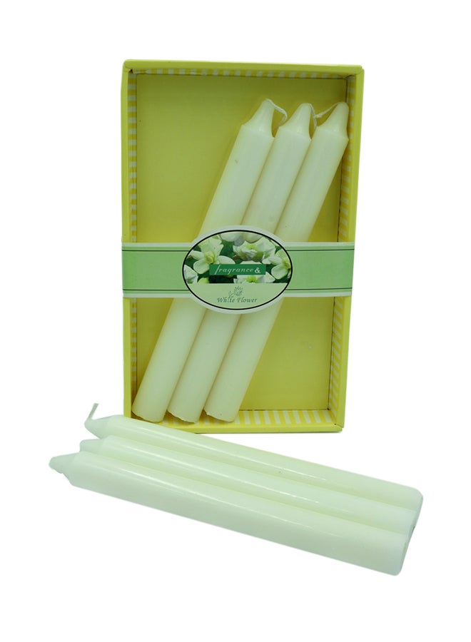 BABAZAM 6-Piece Fragrance Scented Candle White 20cm - Image 3