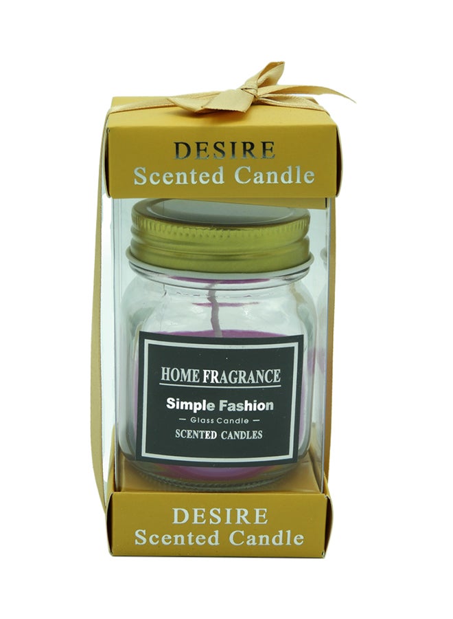 BABAZAM Simple Fashion Scented Glass Candle Purple 13x6.5cm - Image 3