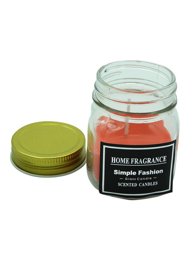 BABAZAM Simple Fashion Scented Glass Candle Red 13x6.5cm - Image 1