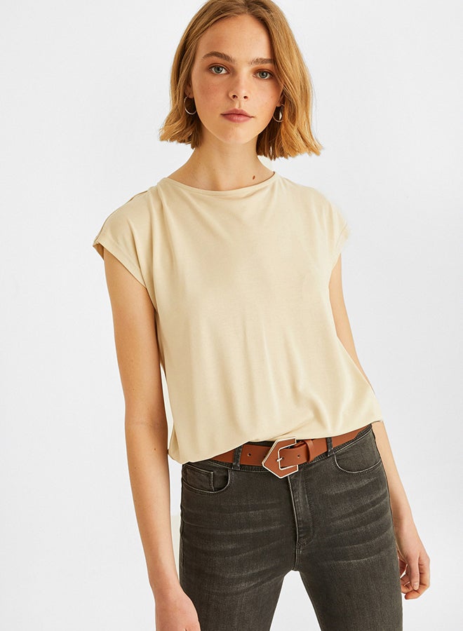 OXXO Back Detail Blouse Ecru  - Image 1