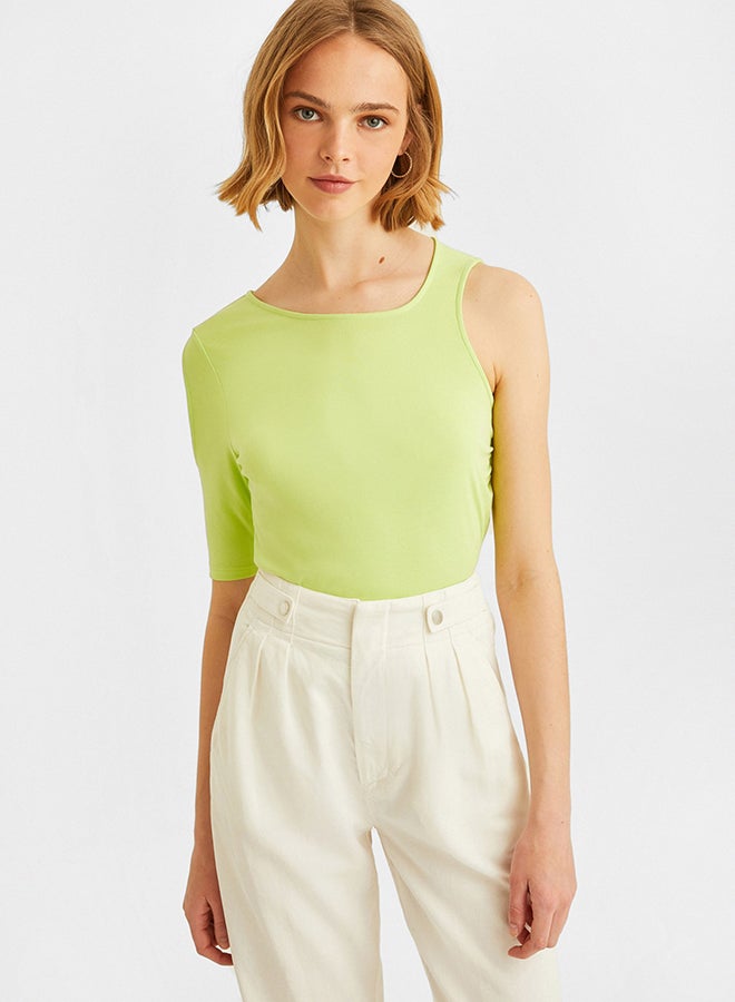 OXXO Asymmetric Blouse Light Green  - Image 1