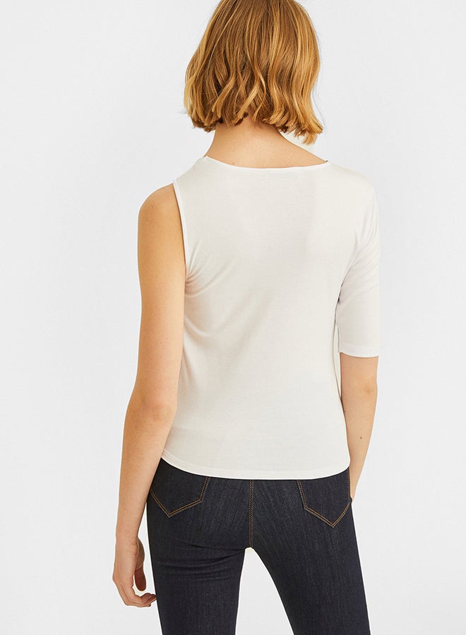 OXXO Asymmetric Blouse White  - Image 2