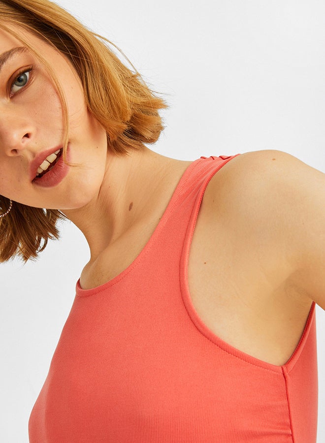 OXXO Asymmetric Blouse Coral  - Image 3