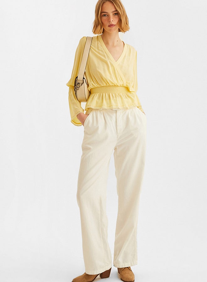 OXXO Smocked Panel Top Yellow - Image 3