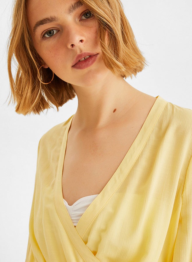 OXXO Smocked Panel Top Yellow - Image 4