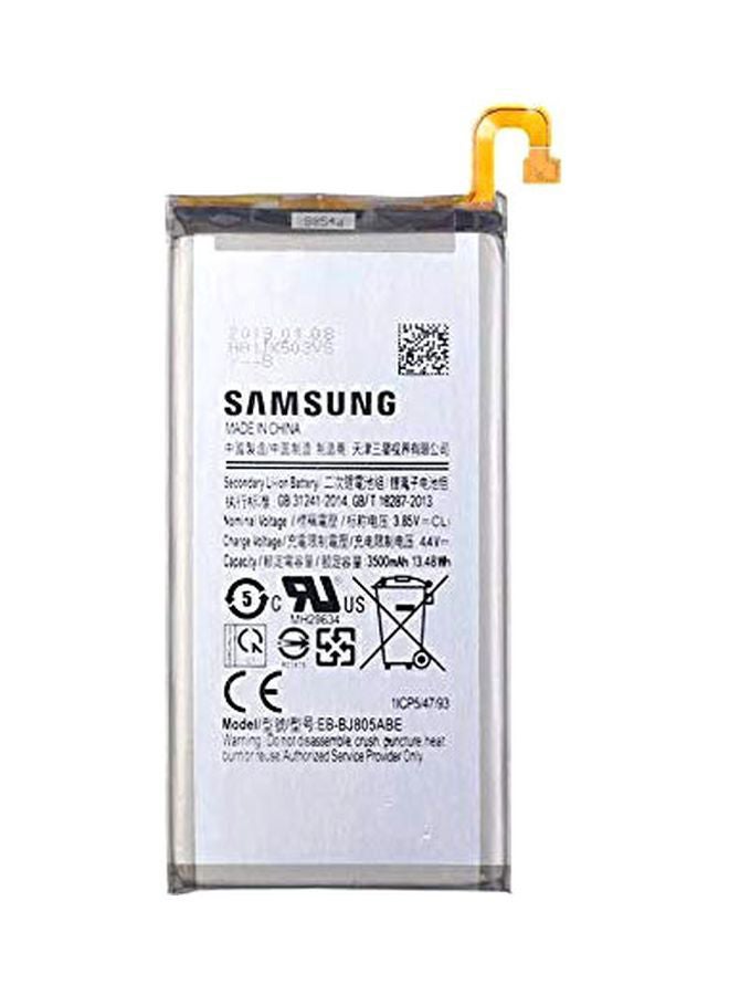 سامسونج بطارية بديلة لهاتف سامسونج A6+ 3500.0 mAh أسود/ فضي - Image 1