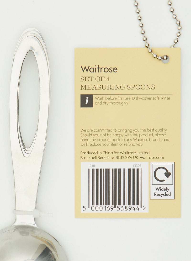 WAITROSE - Set Of 4 Measuring Spoon Set - Image 1