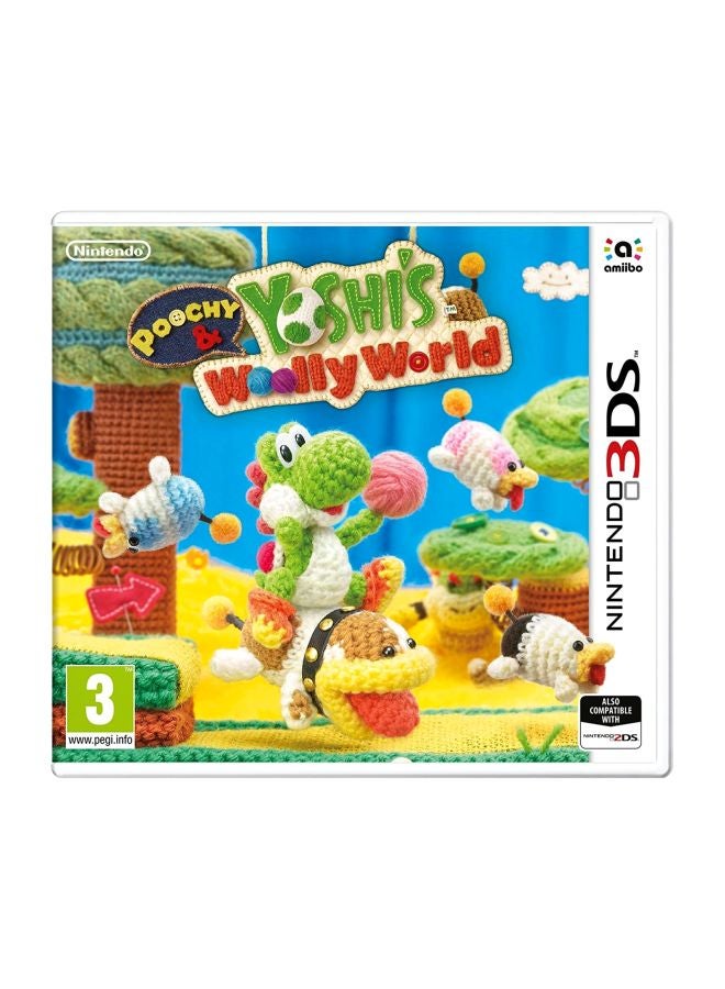 Nintendo Poochy And Yoshi's Woolly World (Intl Version) - adventure - nintendo_3ds - Image 1