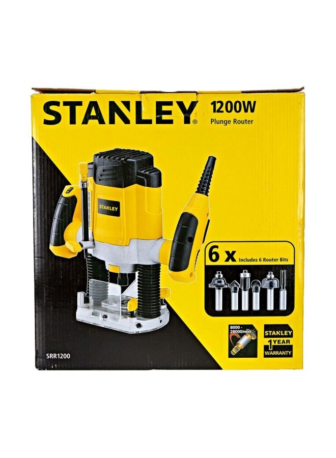 Stanley Electric Plunge Router Kit Yellow/Black/Silver  - Image 3