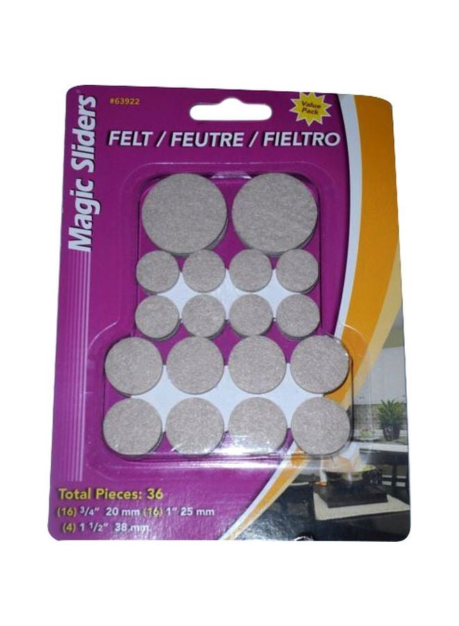 ماجيك سلايدرز طقم وسادات للأثاث 36 قطعة رمادي