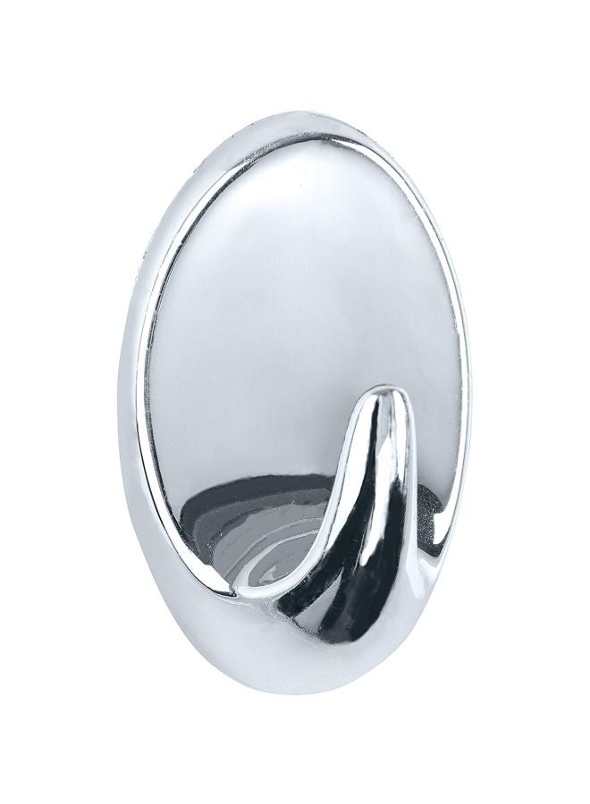Wenko 2-Piece Wall Hook Silver 2.5x3x5cm
