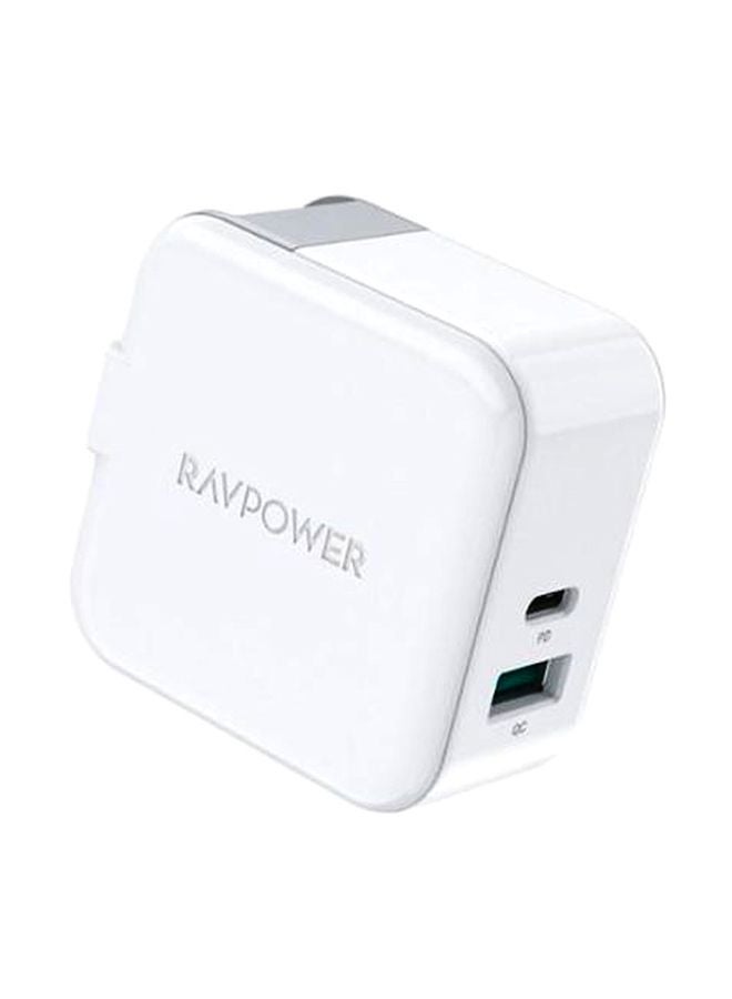 RAVPOWER Charger Adapter White  - Image 1