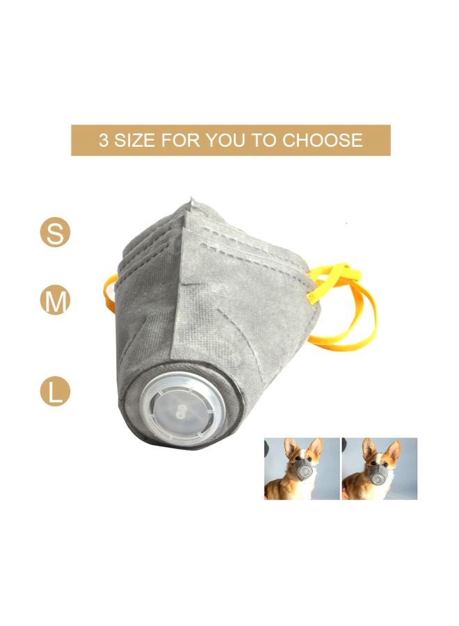 كمامات الحيوانات الأليفة بحزام قابل للتعديل من 3 قطع رمادي - Image 2