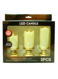 BABAZAM 3-Piece LED Candles Set White  - Image 3