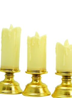 BABAZAM 3-Piece LED Candles Set White  - Image 2