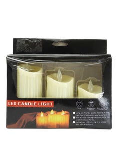 BABAZAM 3 Piece Of Led Candles White 20x13cm  - Image 3