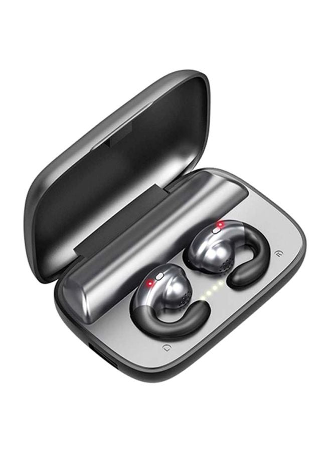 بيوينتي سماعة أذن تعمل بالبلوتوث وتوصل الصوت عبر العظام ومزوّدة بميكروفون فضي - Image 1