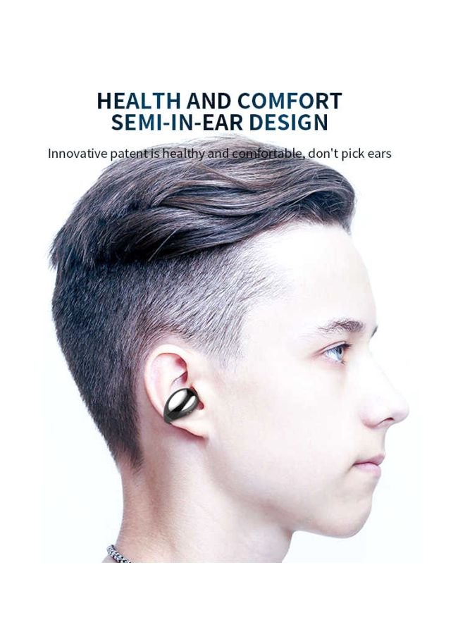 بيوينتي سماعة أذن تعمل بالبلوتوث وتوصل الصوت عبر العظام ومزوّدة بميكروفون فضي - Image 4