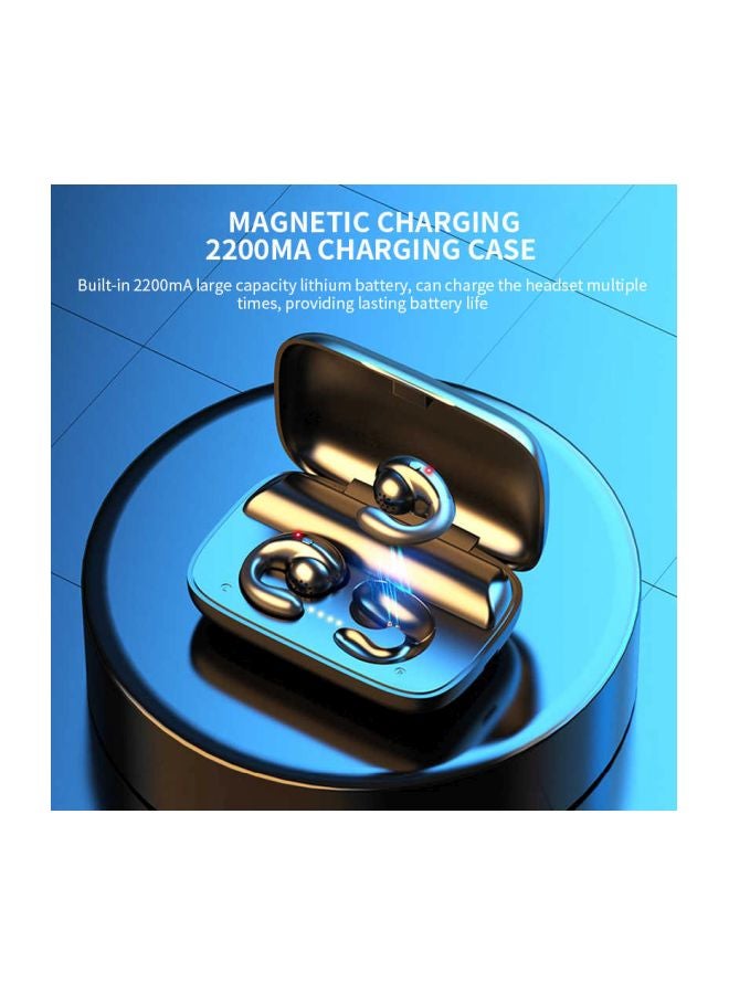 بيوينتي سماعة أذن تعمل بالبلوتوث وتوصل الصوت عبر العظام ومزوّدة بميكروفون فضي - Image 2