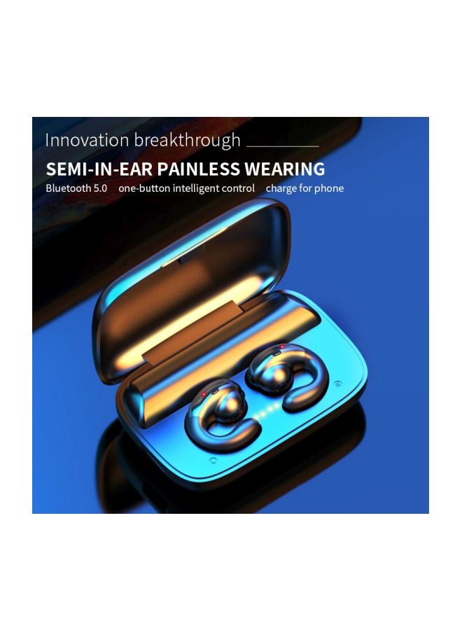 بيوينتي سماعة أذن تعمل بالبلوتوث وتوصل الصوت عبر العظام ومزوّدة بميكروفون فضي - Image 3