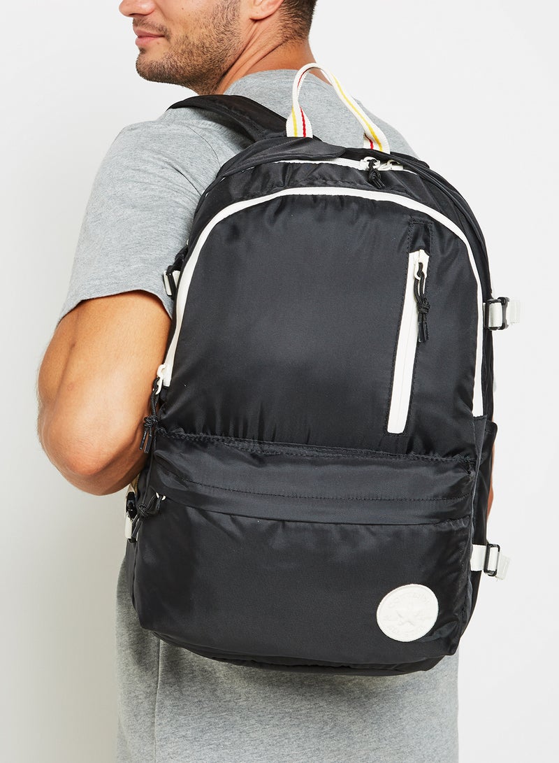 Twisted Varsity Straight Edge Backpack 23 Litres Black