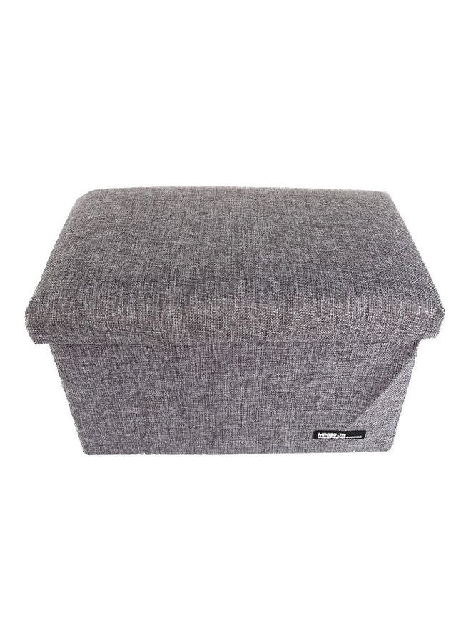 Miniso - Foldable Storage Stool Grey - Image 1