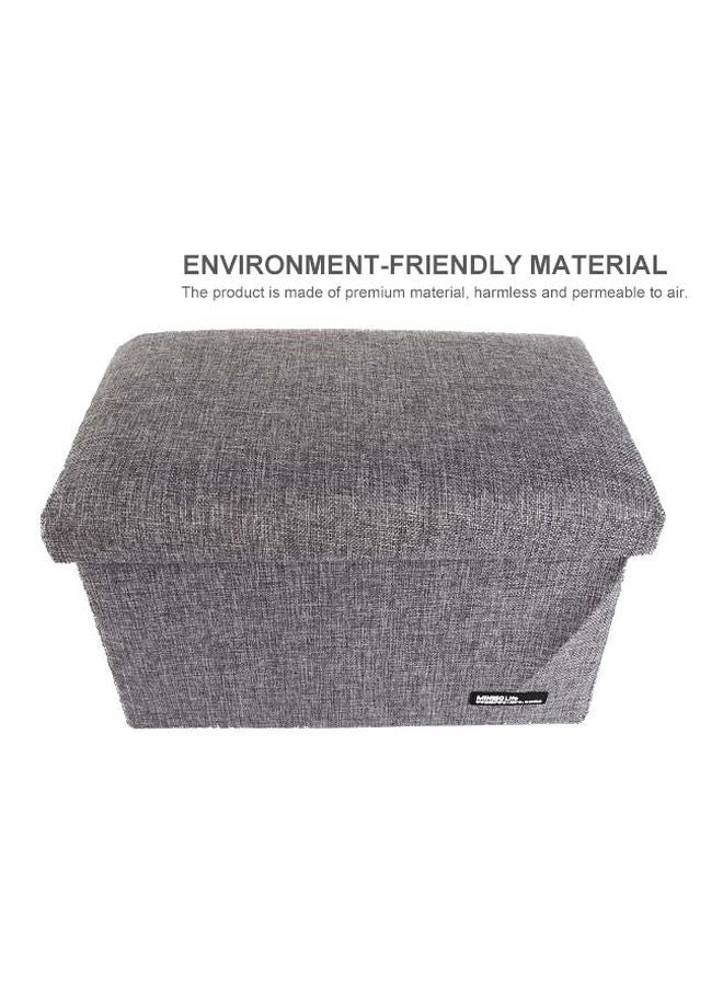Miniso - Foldable Storage Stool Grey - Image 1