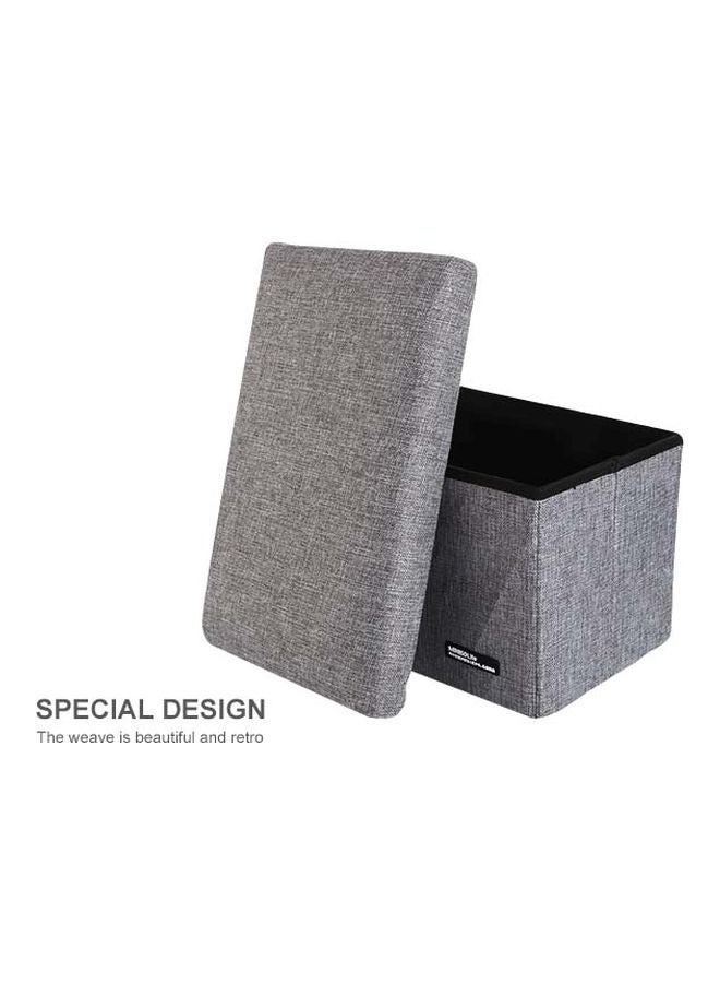 Miniso - Foldable Storage Stool Grey - Image 1