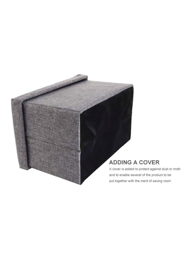 Miniso - Foldable Storage Stool Grey - Image 1