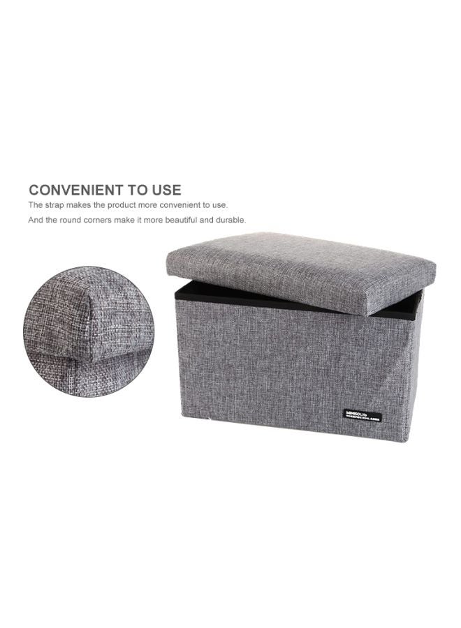 Miniso - Foldable Storage Stool Grey - Image 1