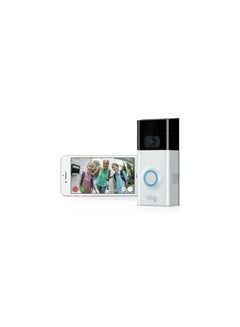 Ring Video Doorbell White/Black/Blue  - Image 2