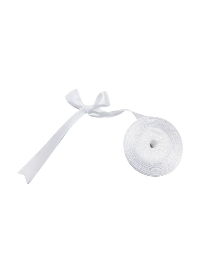 Craftbox Satin Ribbon White 