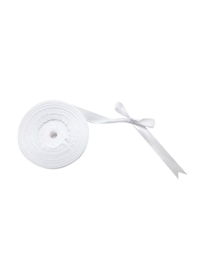 Craftbox Satin Ribbon White 