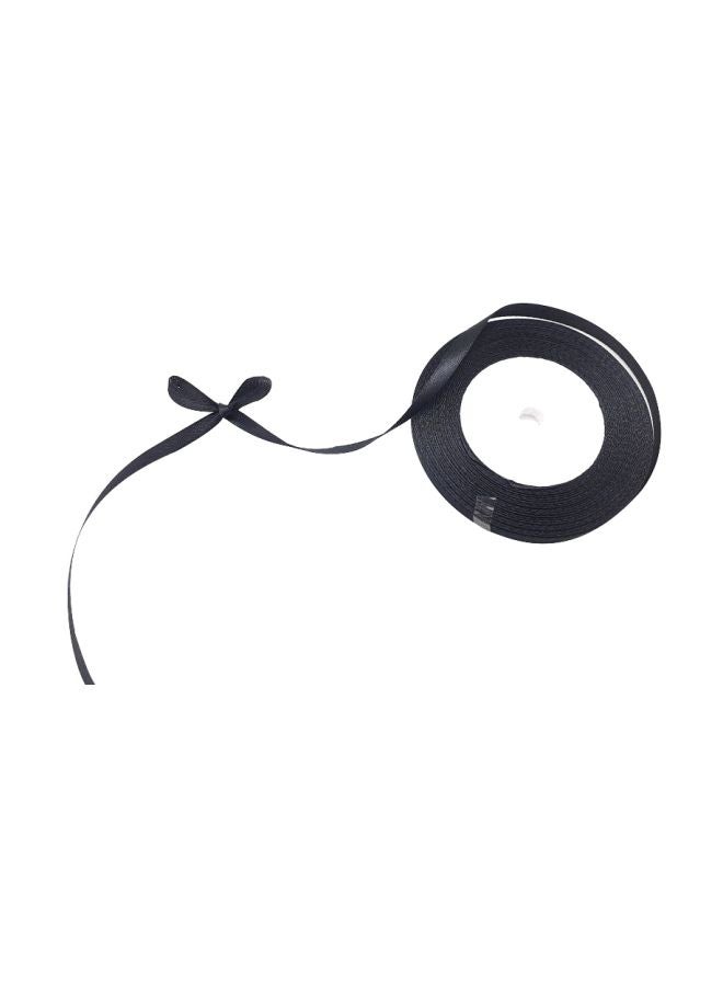 Craftbox Satin Ribbon Black 