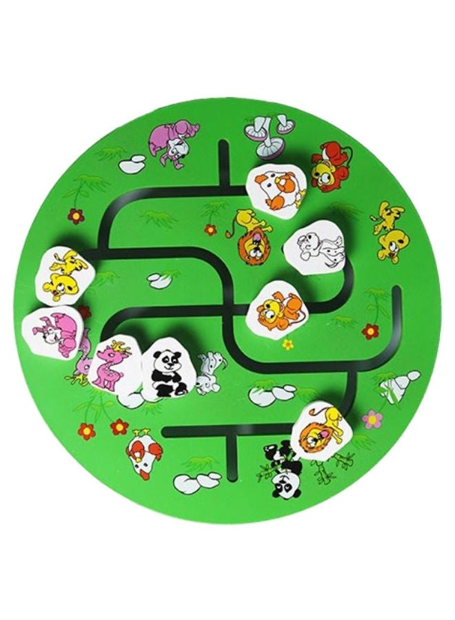 أحجية بمثبتات بتصميم حيوانات على خلفية بنمط سلحفاة - Image 1