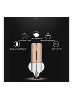 Generic Stainless Steel Liquid Soap Dispenser Black 500ml  - Image 3