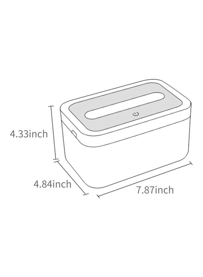 Rechargeable Tissue Paper Dispenser White/Grey 20x11x12.3cm - Image 2