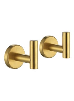 Generic 2-Piece 304 Stainless Steel Towel Hook Gold 5centimeter  - Image 1